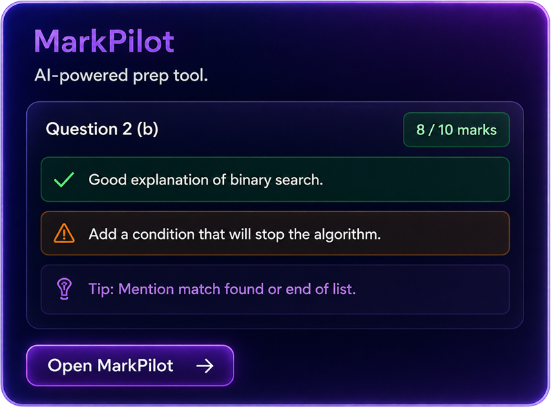 MarkPilot — AI-powered prep tool