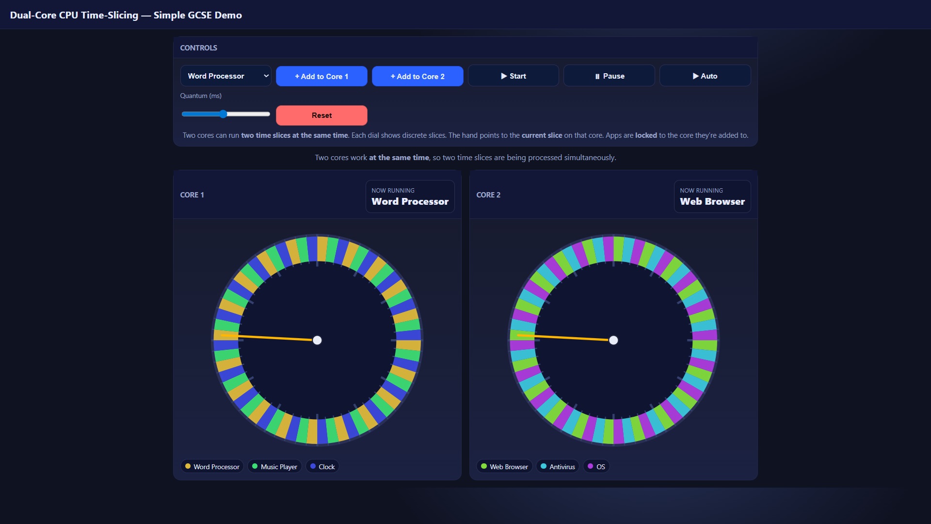CPU Time-Slicing Clock: Duo Core thumbnail